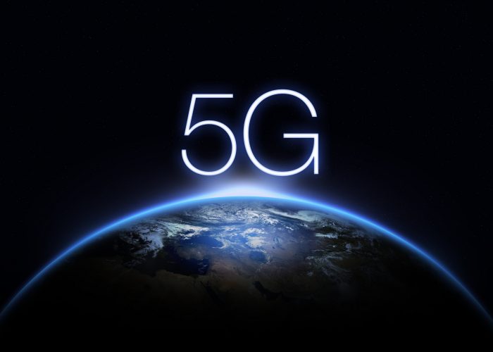 5G Network Internet Mobile Wireless Business concept.5G standard of modern signal transmission technology.